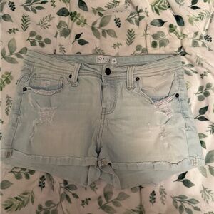 Oasis Faded Blue Denim Jean Shorts